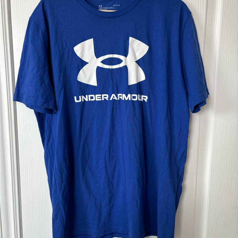 Men's Blue Under Armour Short Sleeve Tee
